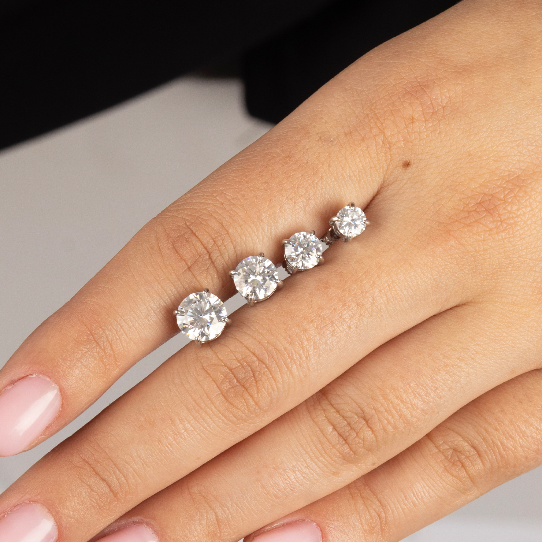 Moissanite | עגילים