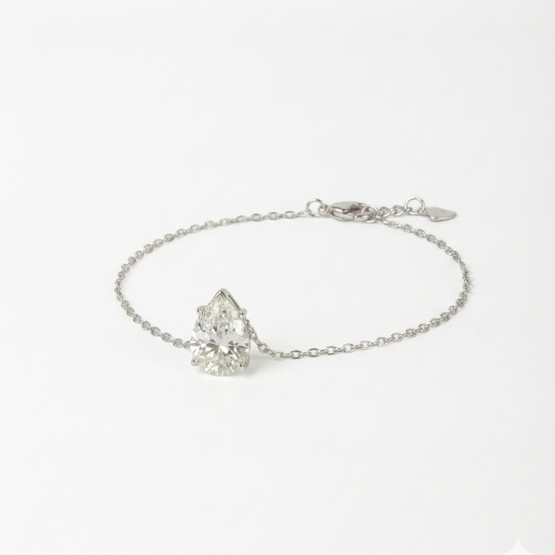 צמיד אבן טיפה | Moissanite