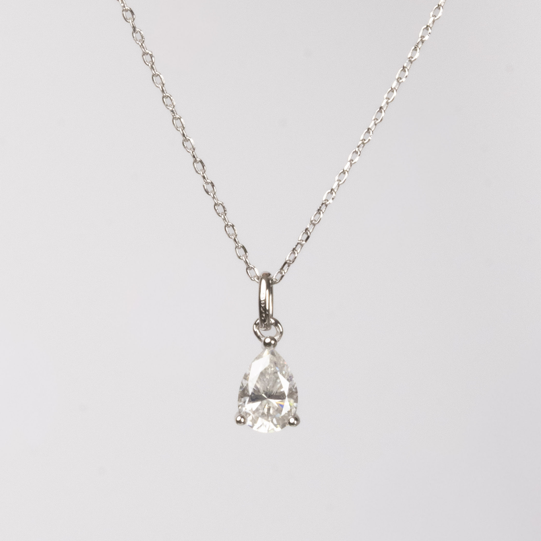 שרשרת אבן טיפה | Moissanite